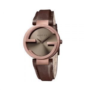 Gucci Interlocking Naisten Rannekello Ruskea / Ruskea Pvd L