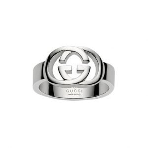 Gucci Silver Britt Kapea Sormus Hopea