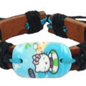 Läderarmband Hello kitty