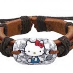 Läderarmband Hello kitty