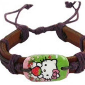 Läderarmband Hello kitty