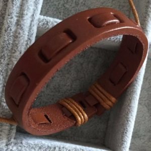 Läderarmband Herr Unisex brun