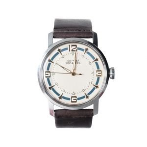 Nic & Mel Wristwatch Walker Blue Dark Brown