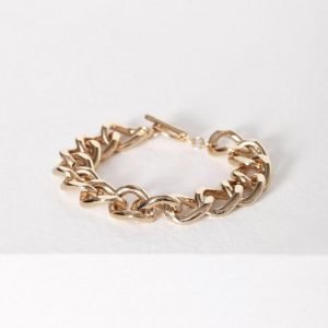 Nly Accessories Bar Chain Bracelet Rannekoru Kulta