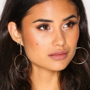 Nly Accessories Bar Drop Hoop Earrings Korvakorut Kulta