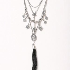 Nly Accessories Tassle Star Multirow Neck Kaulakoru Hopea