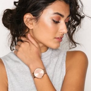 Olivia Burton Big Dial Sunray Mesh Kello Rosé