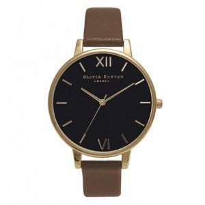 Olivia Burton Black Dial Big Dial Kello Ruskea / Kulta