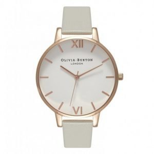 Olivia Burton White Dial Big Dial Kello Harmaa