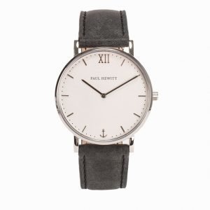 Paul Hewitt Watch Sailor Line leather Kello Valkoinen/musta