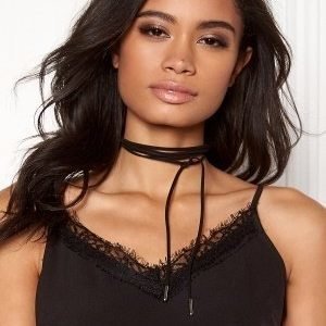 Pixie & Diamond Ladies Choker Black Silver