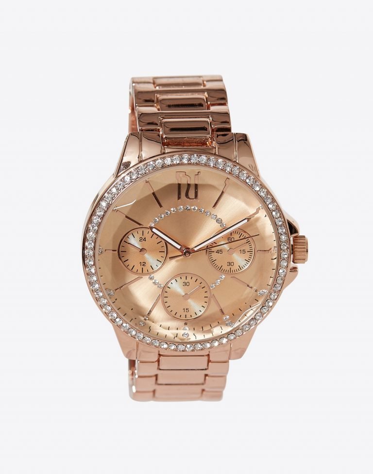 River Island Faceted Detail Watch Kello Rosegold Korukauppa24.fi