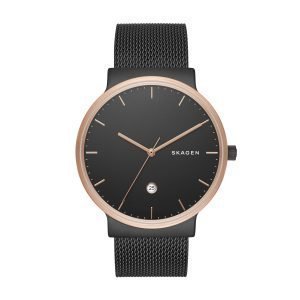 Skagen Ancher Miesten Kello Musta / Musta Teräs Ø40 Mm