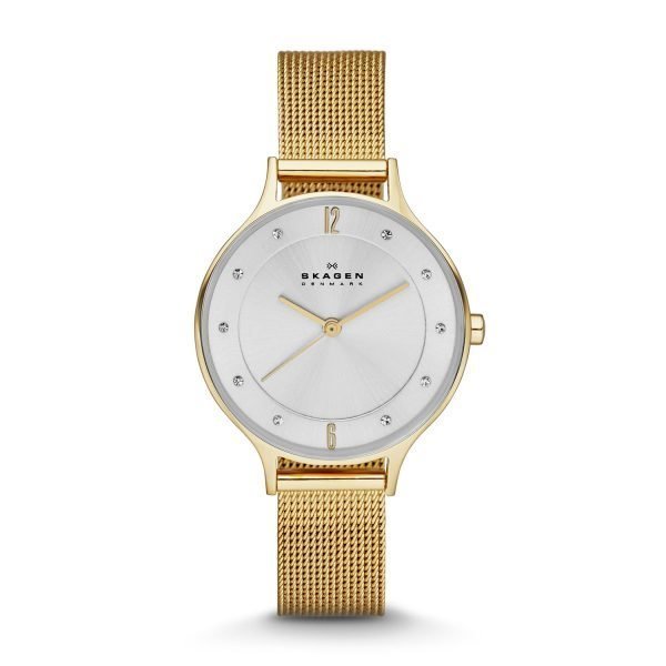 Skagen Anita Naisten Kello Hopea / Kulta Ø30 Mm