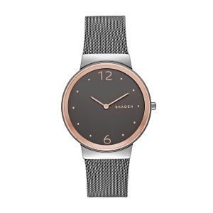 Skagen Freja Naisten Kello Musta / Teräs Ø34 Mm