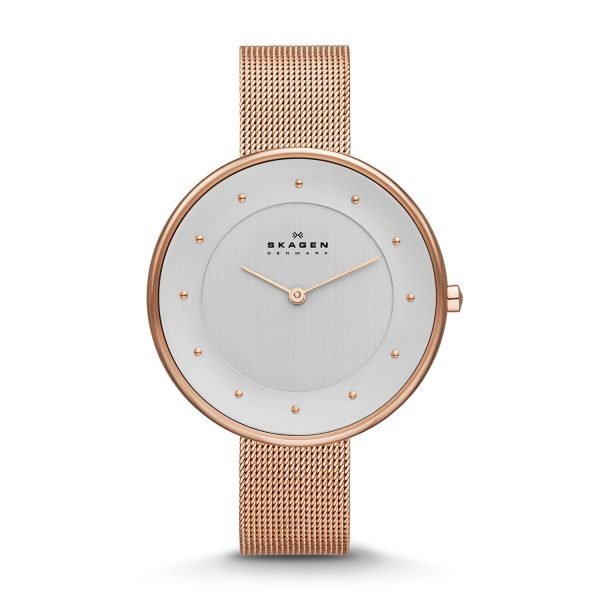 Skagen Gitte Naisten Kello Valkoinen / Rosékulta Ø38 Mm