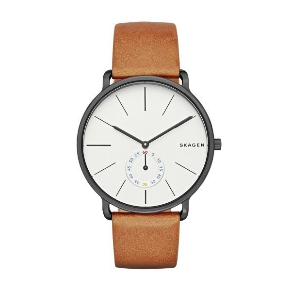 Skagen Hagen Miesten Kello Valkoinen / Ruskea Nahka Ø40 Mm