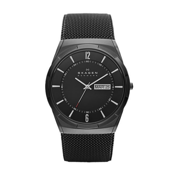 Skagen Melbye Miesten Kello Musta / Musta Teräs Ø40 Mm