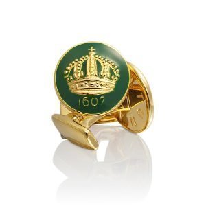 Skultuna Crown Kalvosinnapit Kulta British Racing Green