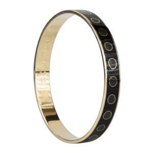 Skultuna Dot Lane Bangle Rannekoru S Musta 9 Mm