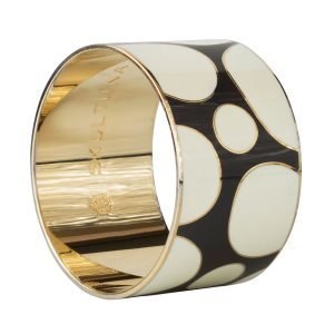 Skultuna Dot Pattern Bangle Rannekoru M Tummanharmaa 40 Mm