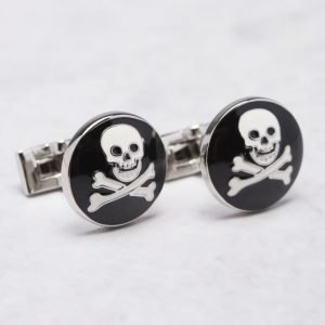 Skultuna Skull & Bones Black / White Links