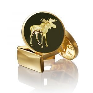 Skultuna The Hunter Kalvosinnapit Moose Gold Vihreä