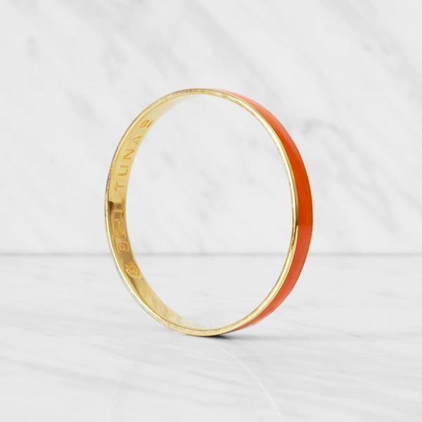 Skultuna Thin Bangle Rannekoru M Oranssi