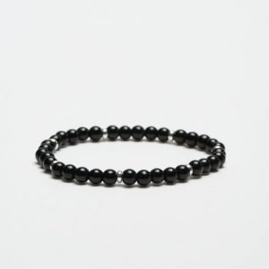 Smash Black Beads Bracelet