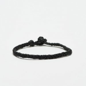 Smash Plait Bracelet Black