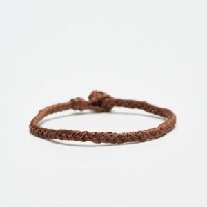 Smash Plait Bracelet Brown