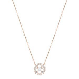 Swarovski Sparkling Kaulakoru Dc Flower Czwh / Ros