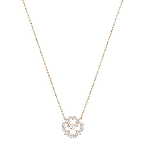 Swarovski Sparkling Kaulakoru Dc Flower Czwh / Ros