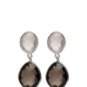 Syster P Nugget Earrings Silver Smokey korvakorut