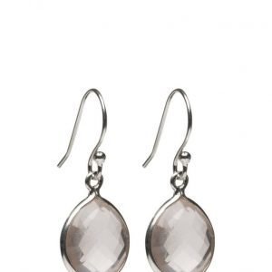 Syster P Raindrop Earings Silver Rose Quartz korvakorut