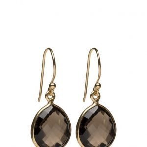 Syster P Raindrop Earrings Gold Smokey korvakorut