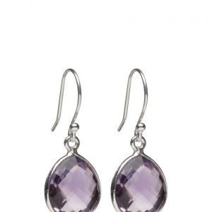 Syster P Raindrop Earrings Silver Amethyst korvakorut