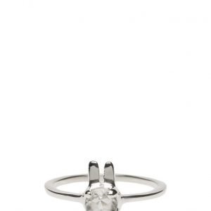 Syster P Tiny Rabbit Ring Silver sormus