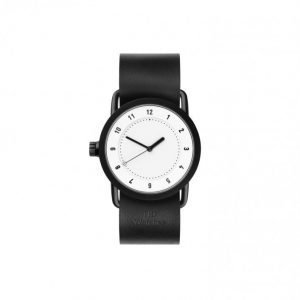 TID Watches No.1 36 White / Black Lea Kello Valkoinen