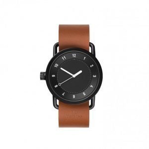 TID Watches No.1 Black/Tan Leather Kello Black