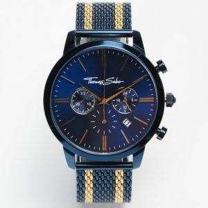 Thomas Sabo Rebel Spirit Chrono Mesh Navy / Gold