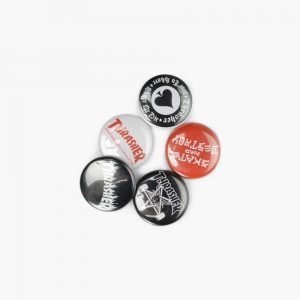 Thrasher Logo Buttons 5 Pack