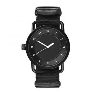 Tid Watches Tid No.1 Musta Rannekello Black Nylon 36 Mm