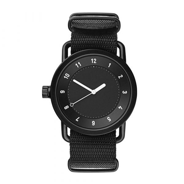 Tid Watches Tid No.1 Musta Rannekello Black Nylon 36 Mm