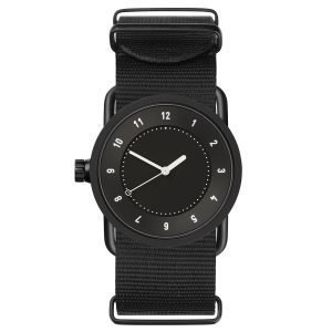 Tid Watches Tid No.1 Musta Rannekello Musta Nylon 33 Mm