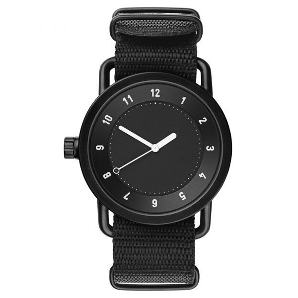 Tid Watches Tid No.1 Musta Rannekello Nato Black Nylon