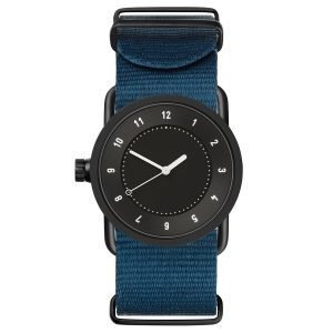 Tid Watches Tid No.1 Musta Rannekello Sininen Nylon 33 Mm