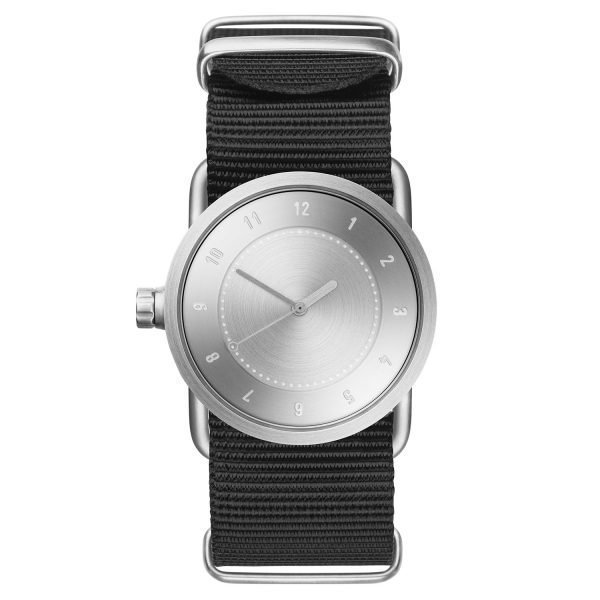 Tid Watches Tid No.1 Teräs Rannekello Musta Nylon 33 Mm