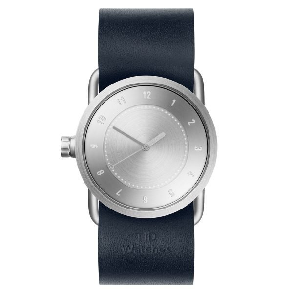 Tid Watches Tid No.1 Teräs Rannekello Navy Nahkaranneke 33 Mm