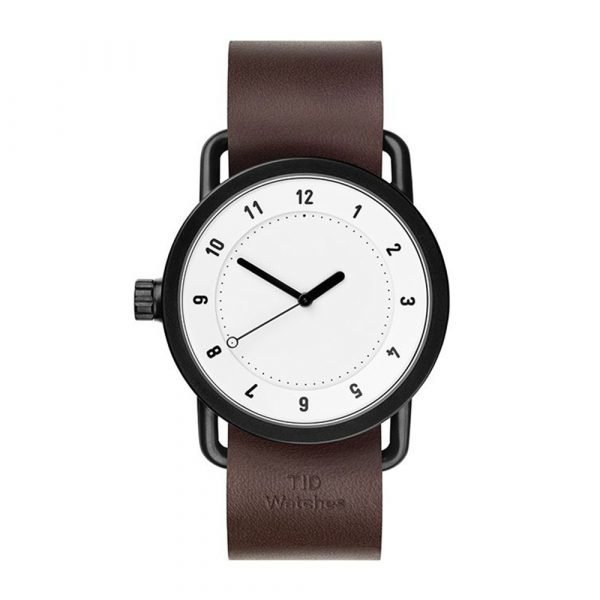 Tid Watches Tid No.1 Valkoinen Rannekello Tan 36 Mm